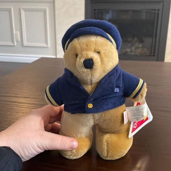 Wardair Vintage Dakin Teddy Bear 1987 Plush Uniform w Tags 8” Excellent Condit… - Picture 1 of 8